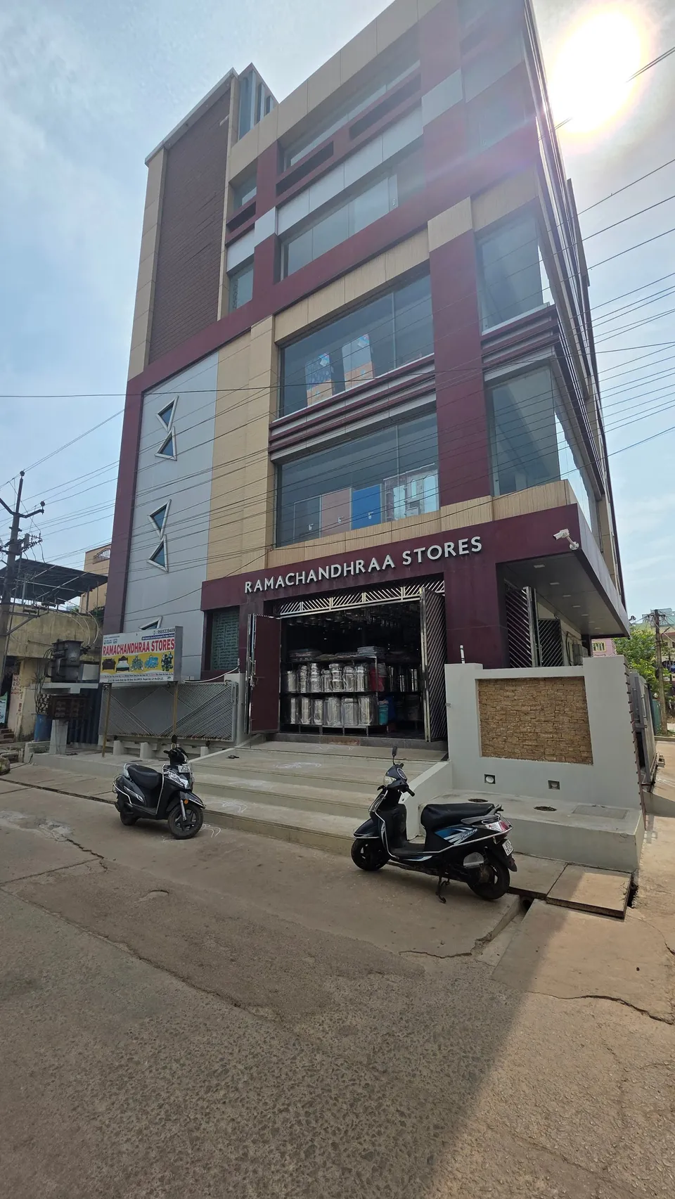 The Ramachandhraa Stores showroom on Gandla Street, Sullurupeta